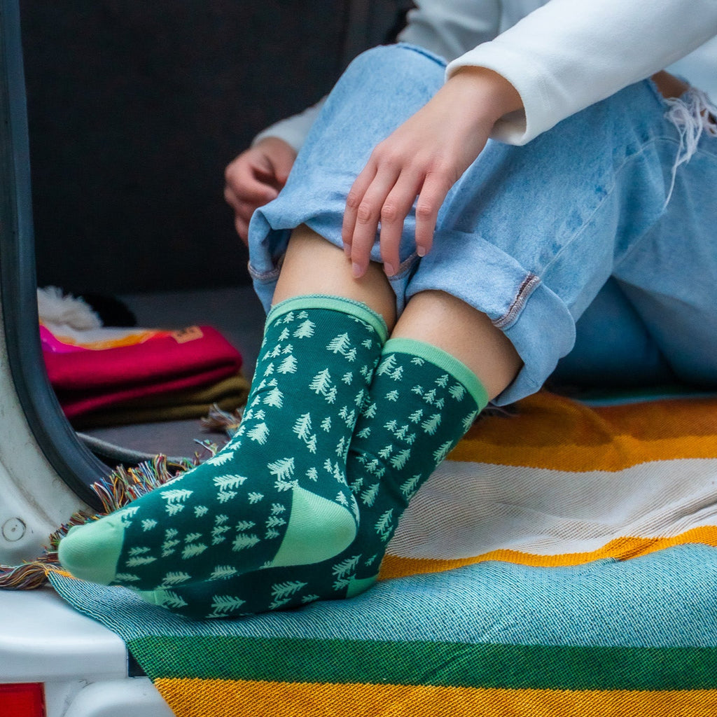 Pine Trees Unisex Socks - The Montana Scene