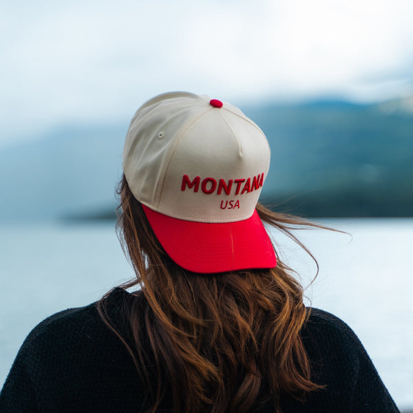 Montana USA Unisex Trucker - Red - The Montana Scene