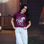 Wild & Free Unisex Tee - Burgundy - Discontinued