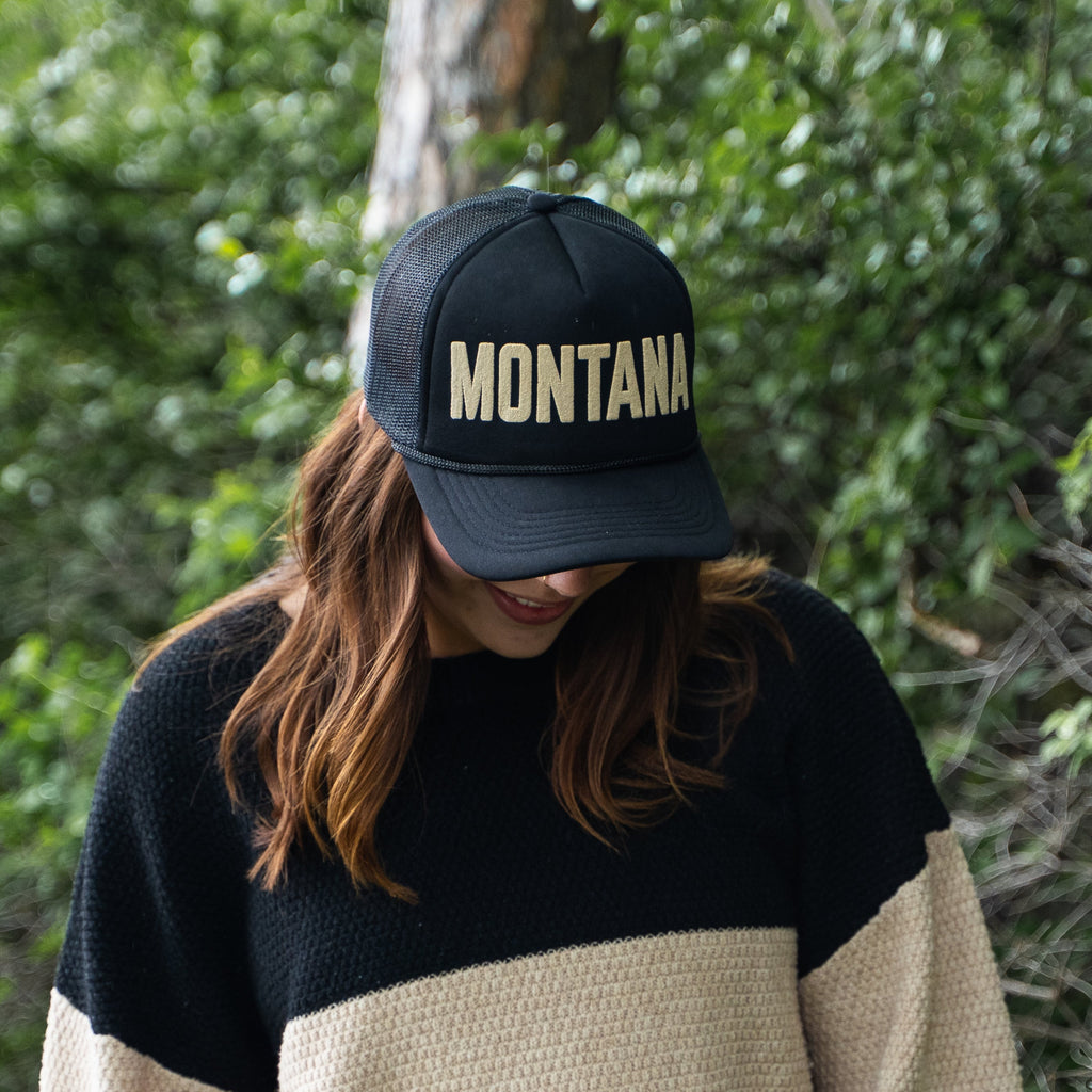 Montana Foam Trucker - Black - The Montana Scene