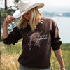 Hey Darlin Unisex Pullover - Brown - The Montana Scene