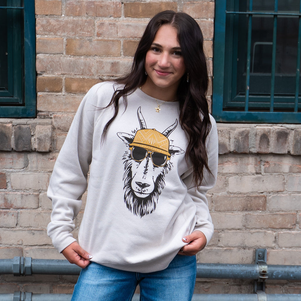 Oi Billy Unisex Pullover - Stone Heather - The Montana Scene