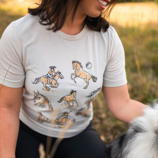Let's Go Girls Unisex Tee - Heather Dust - The Montana Scene