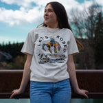 Let's Rodeo Unisex/Mens Tee - Faded Ecru - The Montana Scene