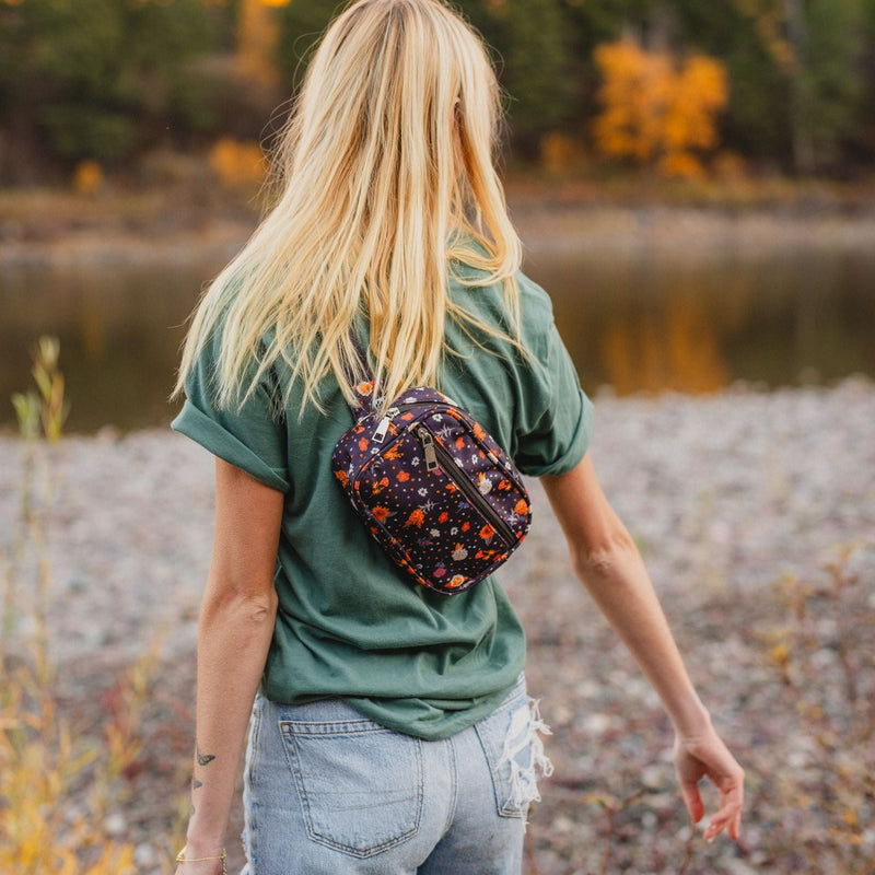 Belt Bag - Plum Floral - The Montana Scene