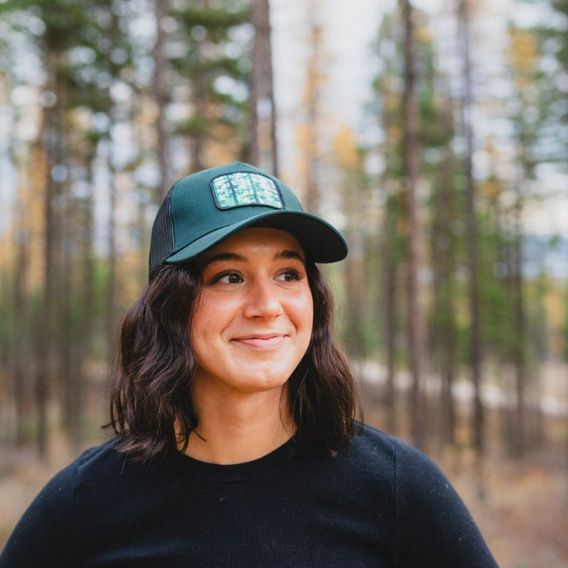 Woodland Watercolor Trucker - Forest - The Montana Scene