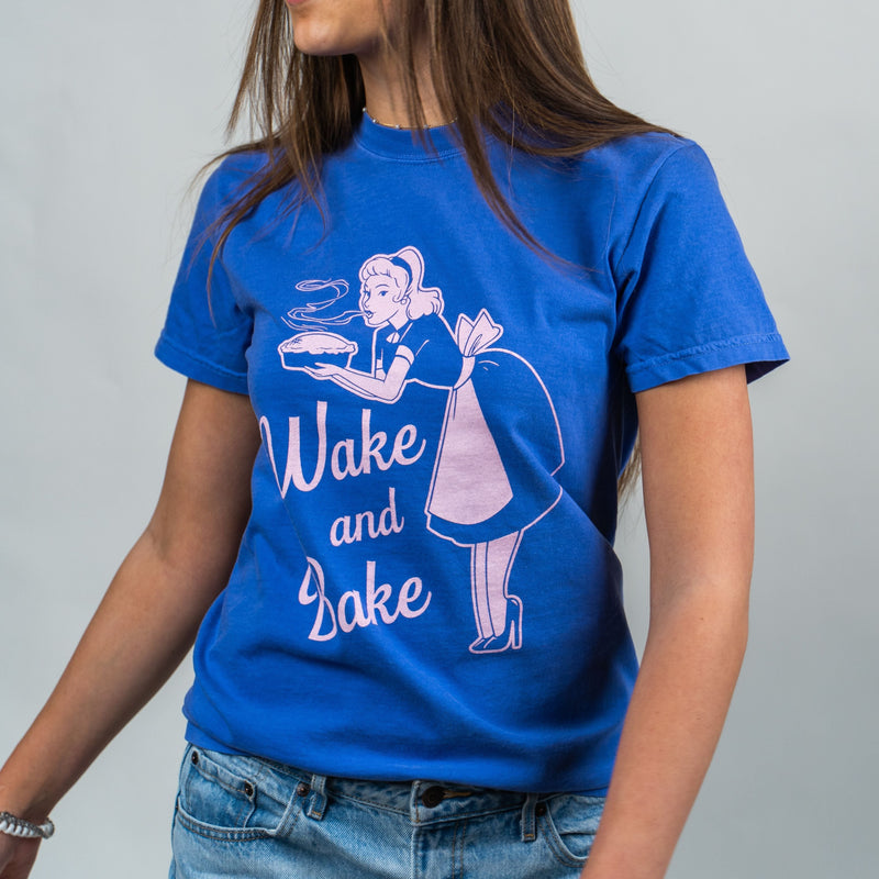 Wake and Bake Unisex Tee - Periwinkle