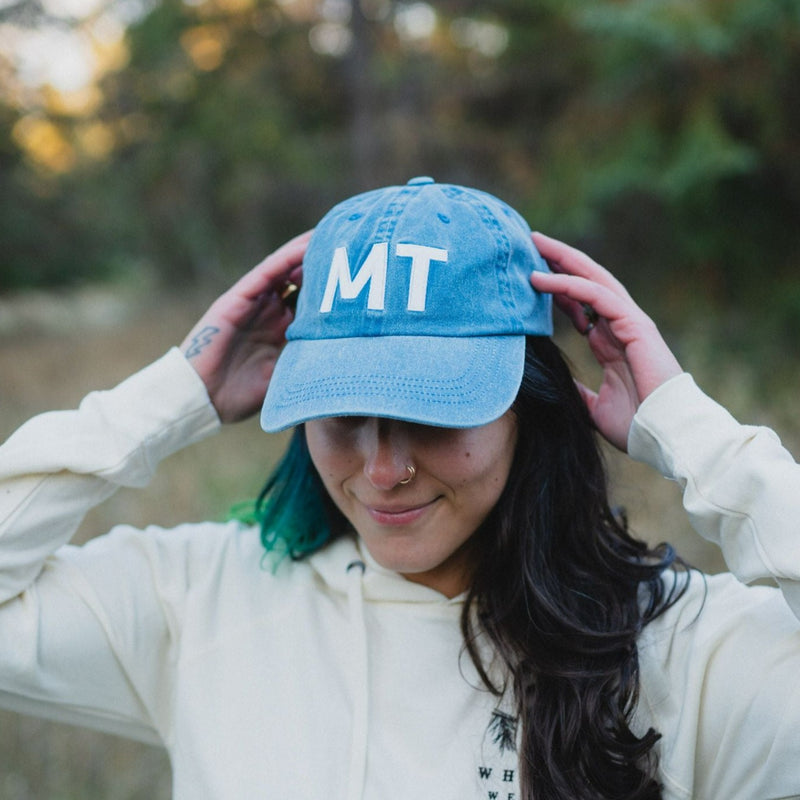 MT Dad Hat - Blue - The Montana Scene