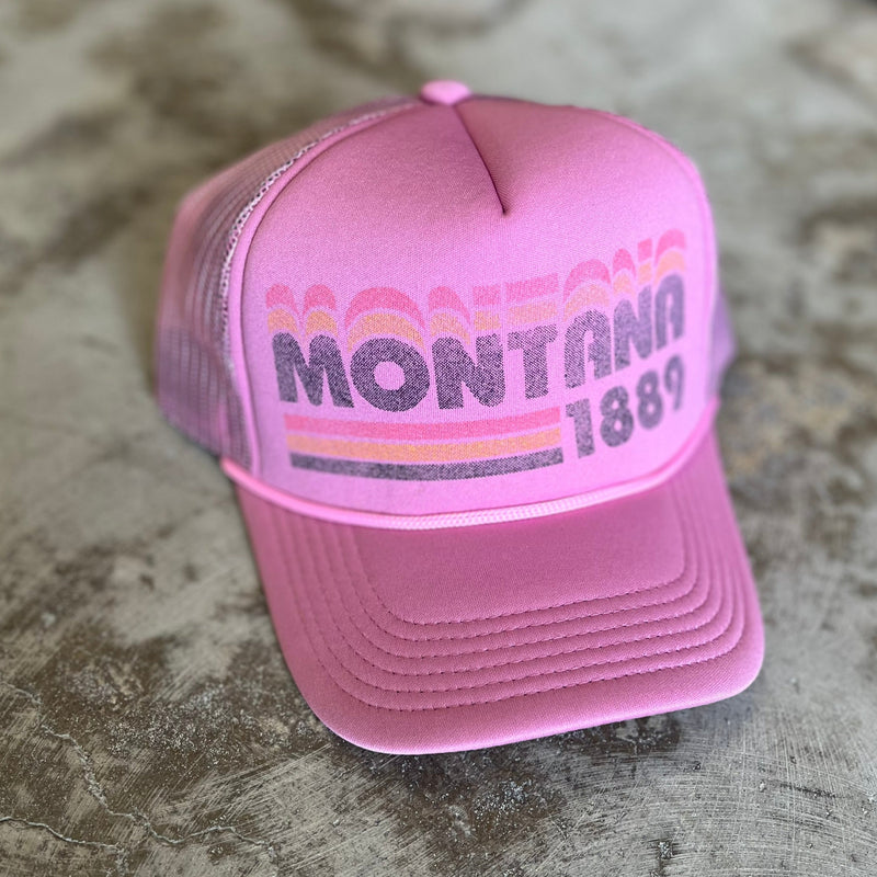 Montana Retro Foam Trucker - Pink