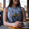 Let's Rodeo Ladies Tank - Granite Heather - The Montana Scene