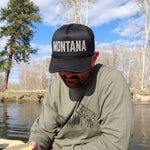 Montana Foam Trucker - Black - The Montana Scene