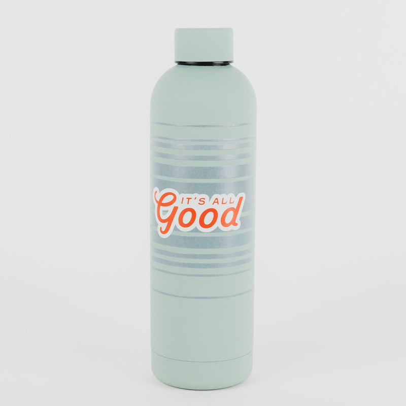 It's All Good Water Bottle - Retro Stripe