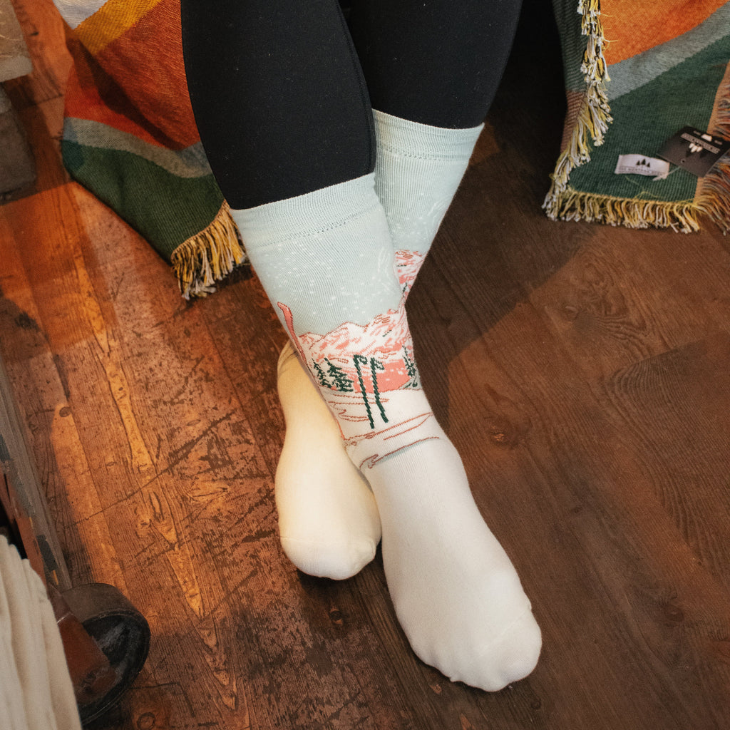 Moonlight Ski Socks - The Montana Scene