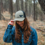 Montana Scene Tree Trucker - Green