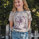 Let's Rodeo Kids Tee - Heather Stone - The Montana Scene