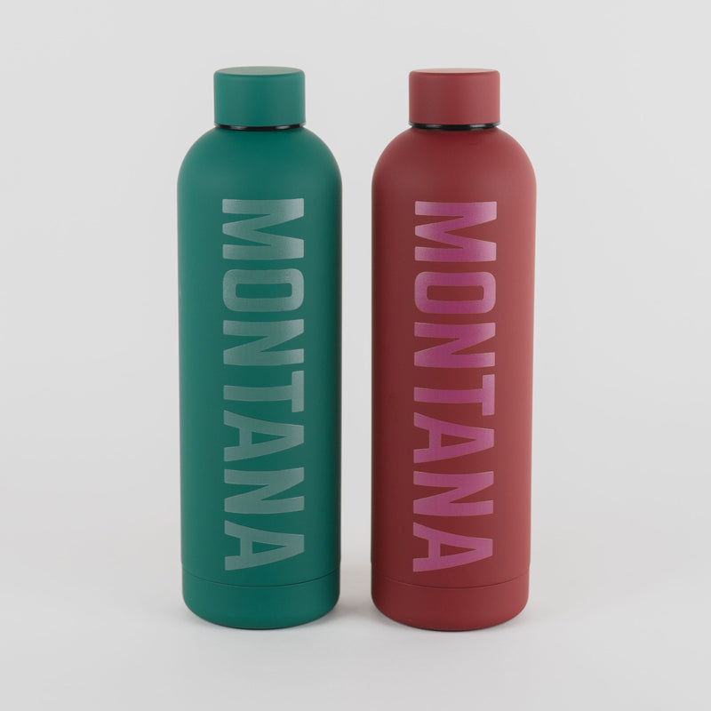 Montana Water Bottle - Maroon