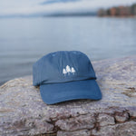 Three Tree Dad Hat - Slate Blue - The Montana Scene