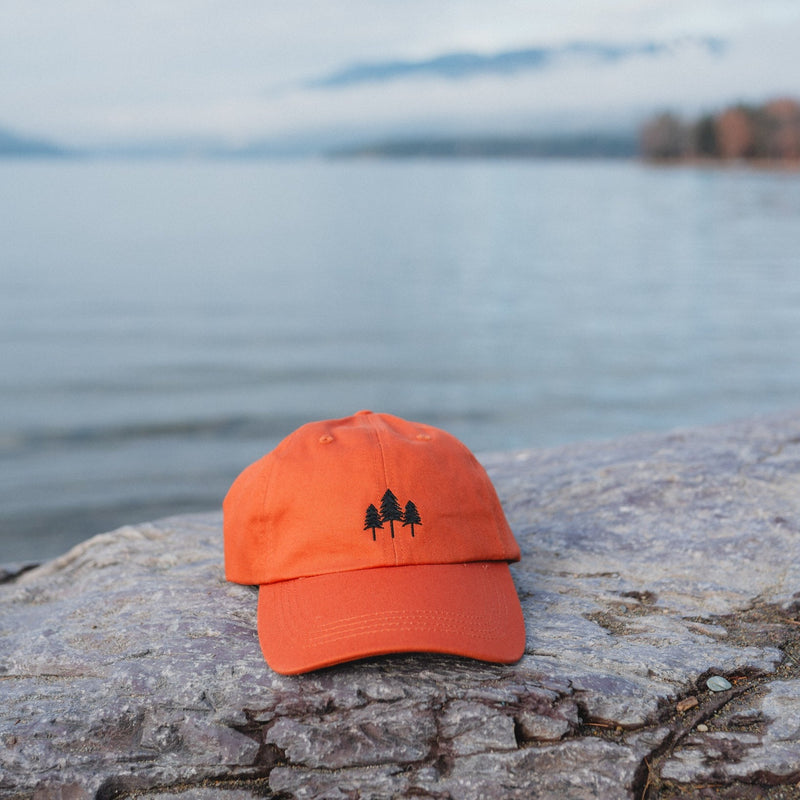 Three Tree Dad Hat - Rust - The Montana Scene