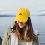 Three Tree Dad Hat - Yellow - The Montana Scene