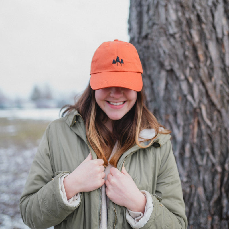 Three Tree Dad Hat - Rust - The Montana Scene