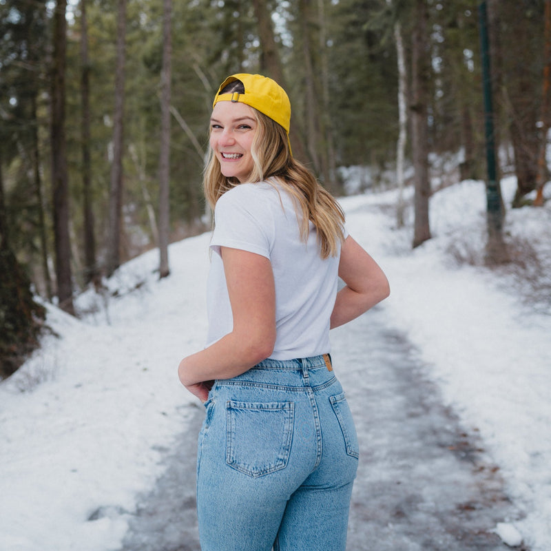 Three Tree Dad Hat - Yellow - The Montana Scene