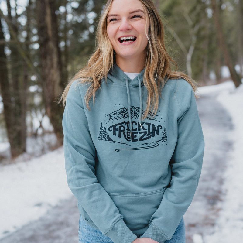 Frickin Freezin Unisex Hoodie - Mineral - The Montana Scene