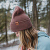 Three Tree Foldover Beanie - Brown - The Montana Scene