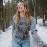National Forest Unisex Pullover - Grey - The Montana Scene