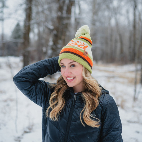 It's All Good Pom Beanie - Green - The Montana Scene