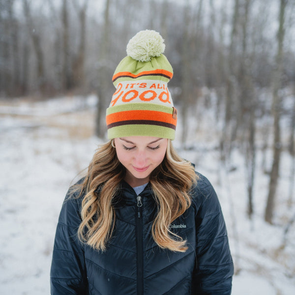 It's All Good Pom Beanie - Green - The Montana Scene