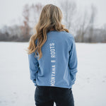 Montana Roots Unisex Long Sleeve - Blue Jean - The Montana Scene