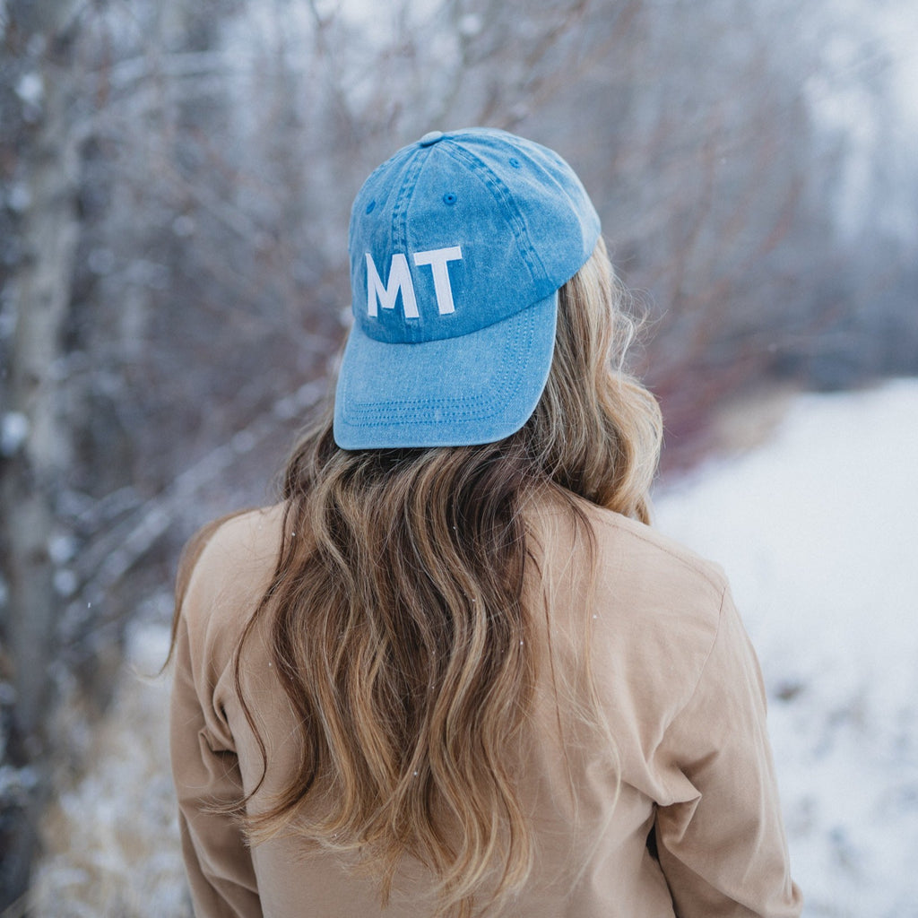 MT Dad Hat - Blue - The Montana Scene