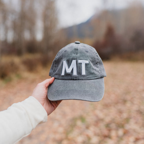 MT Dad Hat - Grey - The Montana Scene