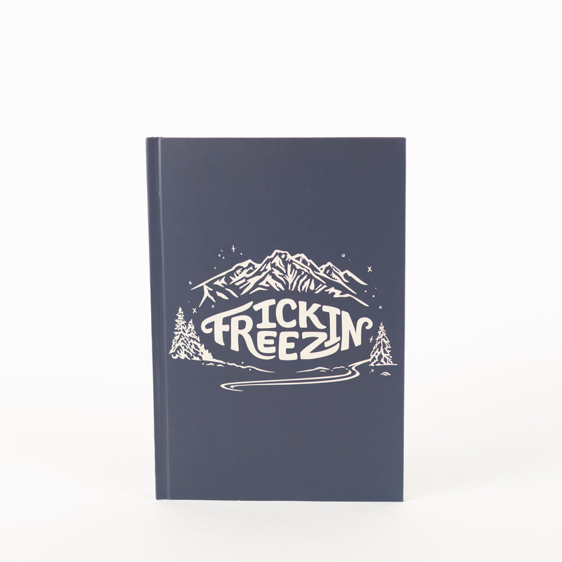 Frickin Freezin Notebook - Navy - The Montana Scene