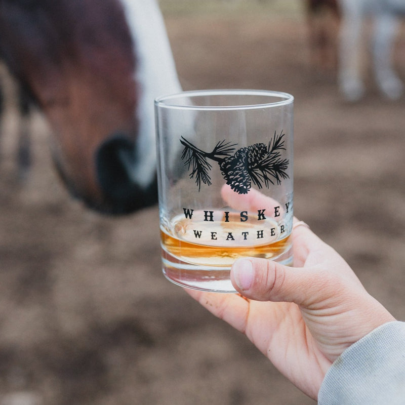 Whiskey Weather - Rocks Glass - The Montana Scene