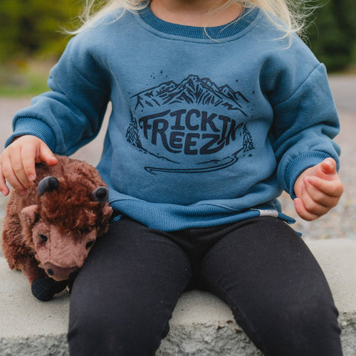 Frickin Freezin Toddler Fleece - Blue - The Montana Scene