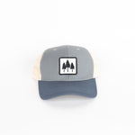 Tri Tone Tree Trucker - Grey/Blue - The Montana Scene