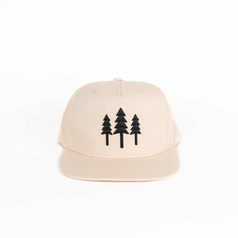 Big Three Tree Snapback - Cream