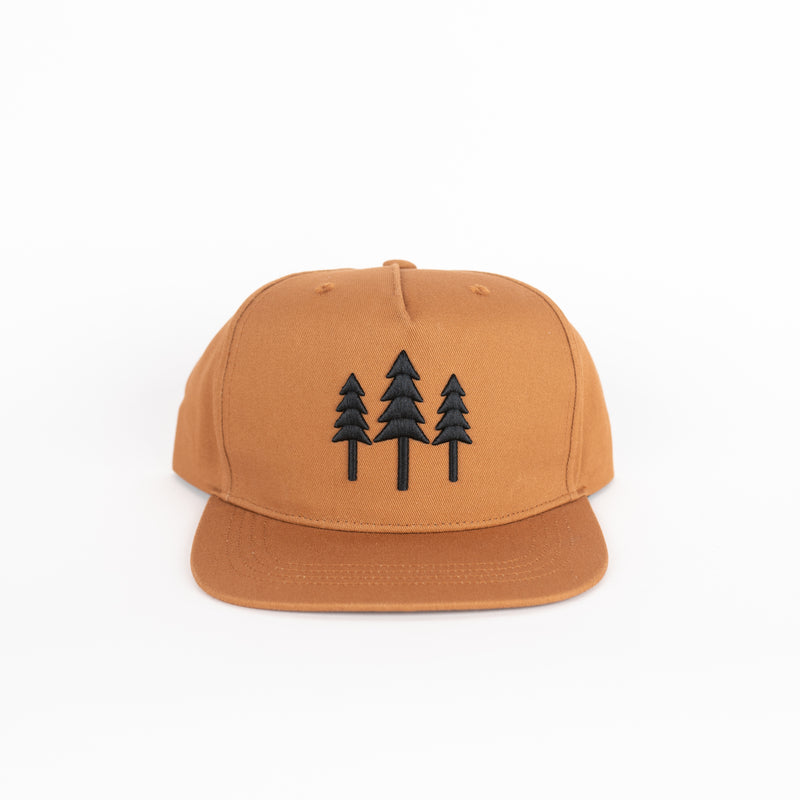 Big Three Tree Snapback - Coyote Brown