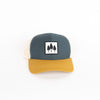 Tri Tone Tree Trucker - Navy/Mustard