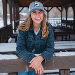 Tri Tone Tree Trucker - Grey/Blue