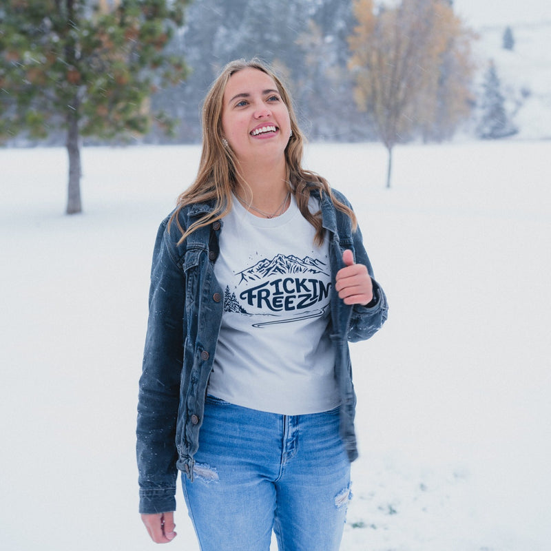 Frickin Freezin Unisex Tee - Silver
