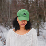 Three Tree Dad Hat - Green - The Montana Scene