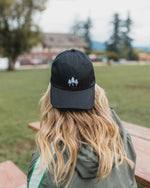 Three Tree Dad Hat - Black - The Montana Scene