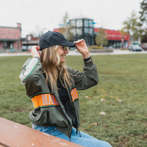 Three Tree Dad Hat - Black