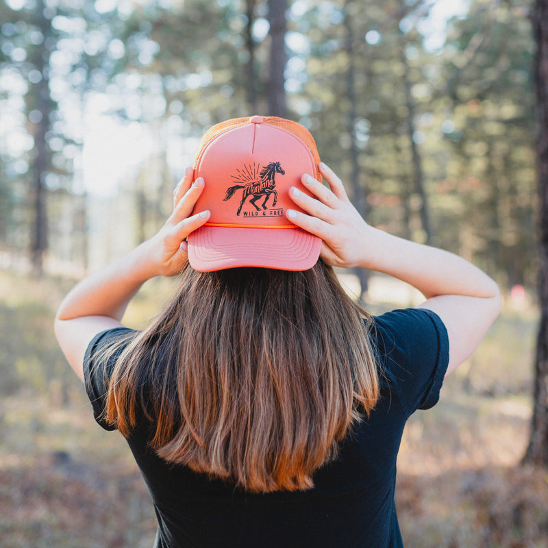 Wild & Free Foam Trucker - Dusty Orange - The Montana Scene