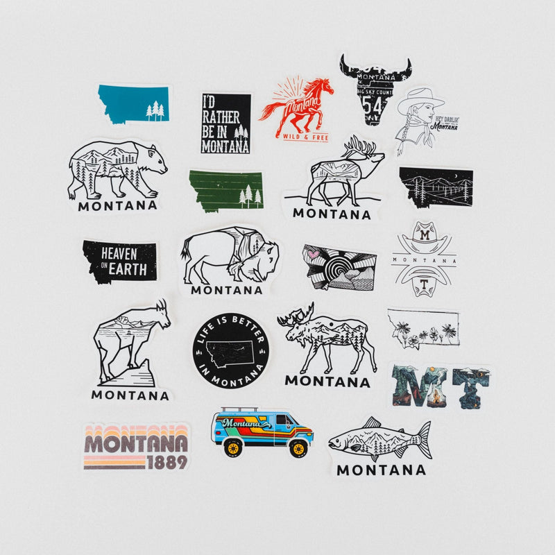 Montana Theme Stickers - The Montana Scene