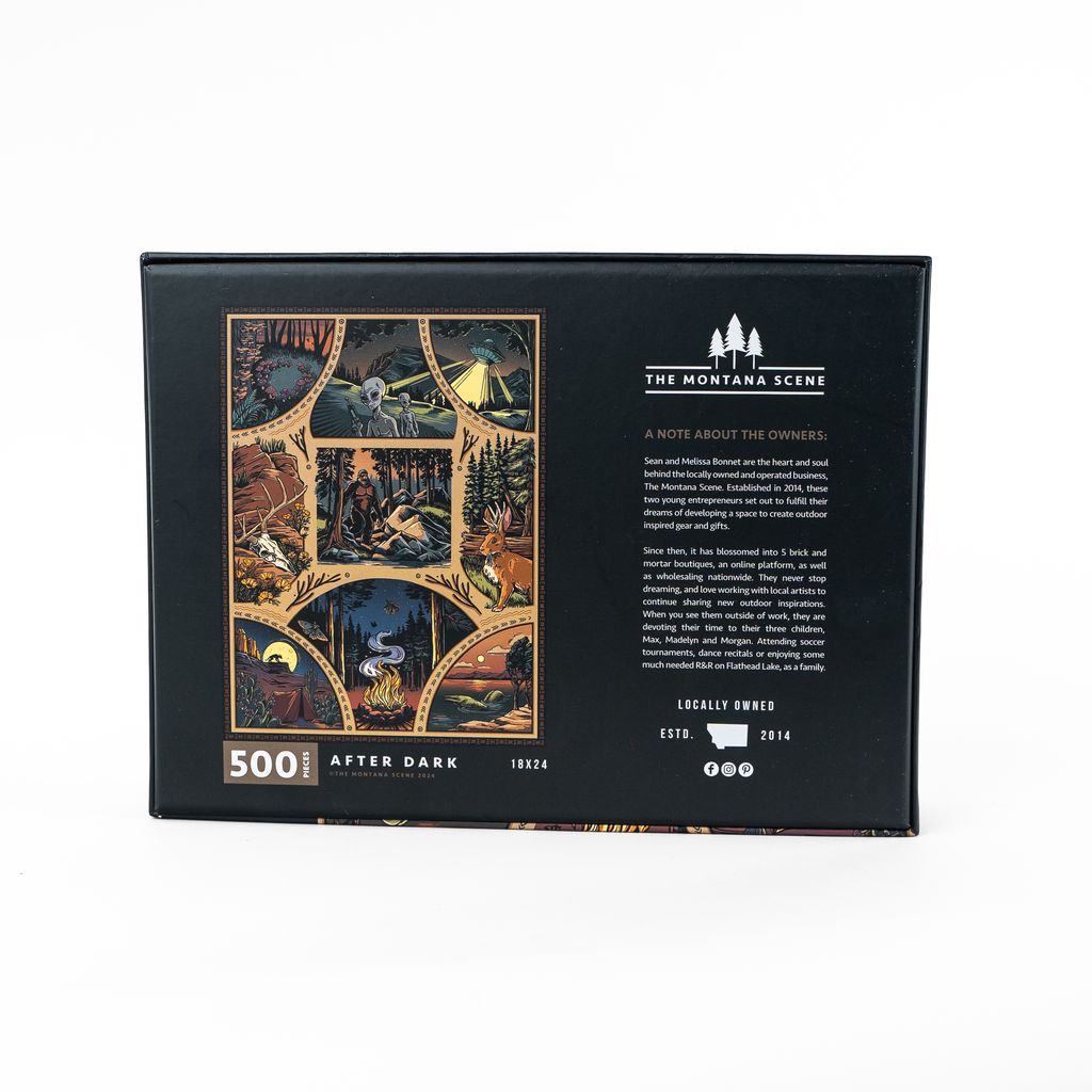 After Dark Puzzle - 500 Piece Puzzle - The Montana Scene