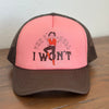 The Hell I Won't Foam Trucker - Brown/Peach