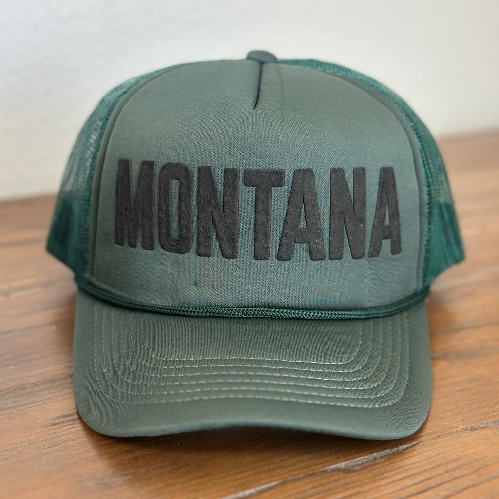 Montana Foam Trucker - Military Green - The Montana Scene
